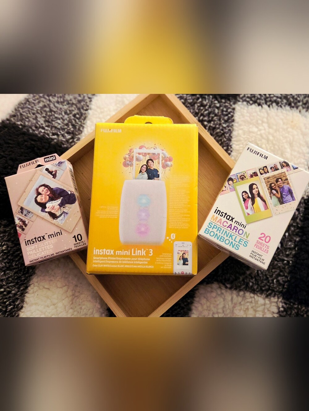 Fujifilm instax mini Link 3 Portable Instant Printer – 30 Film